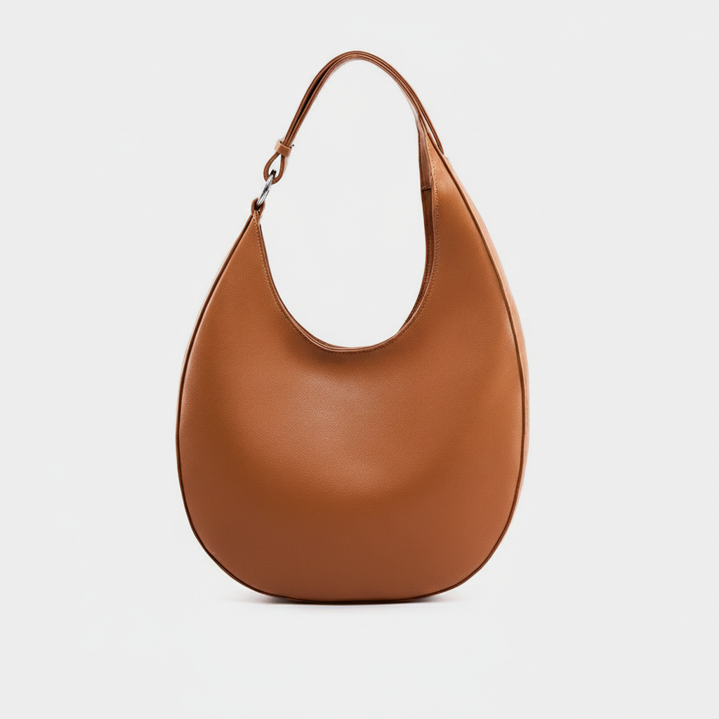 Single shoulder armpit bag genuine leather women's bag niche design crescent shaped bag crossbody tote bag versatile and trendy