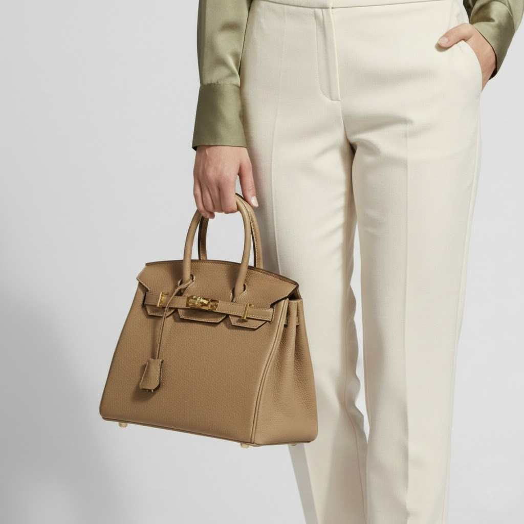 Litchi patterned handbag, single shoulder crossbody bag, women's bag